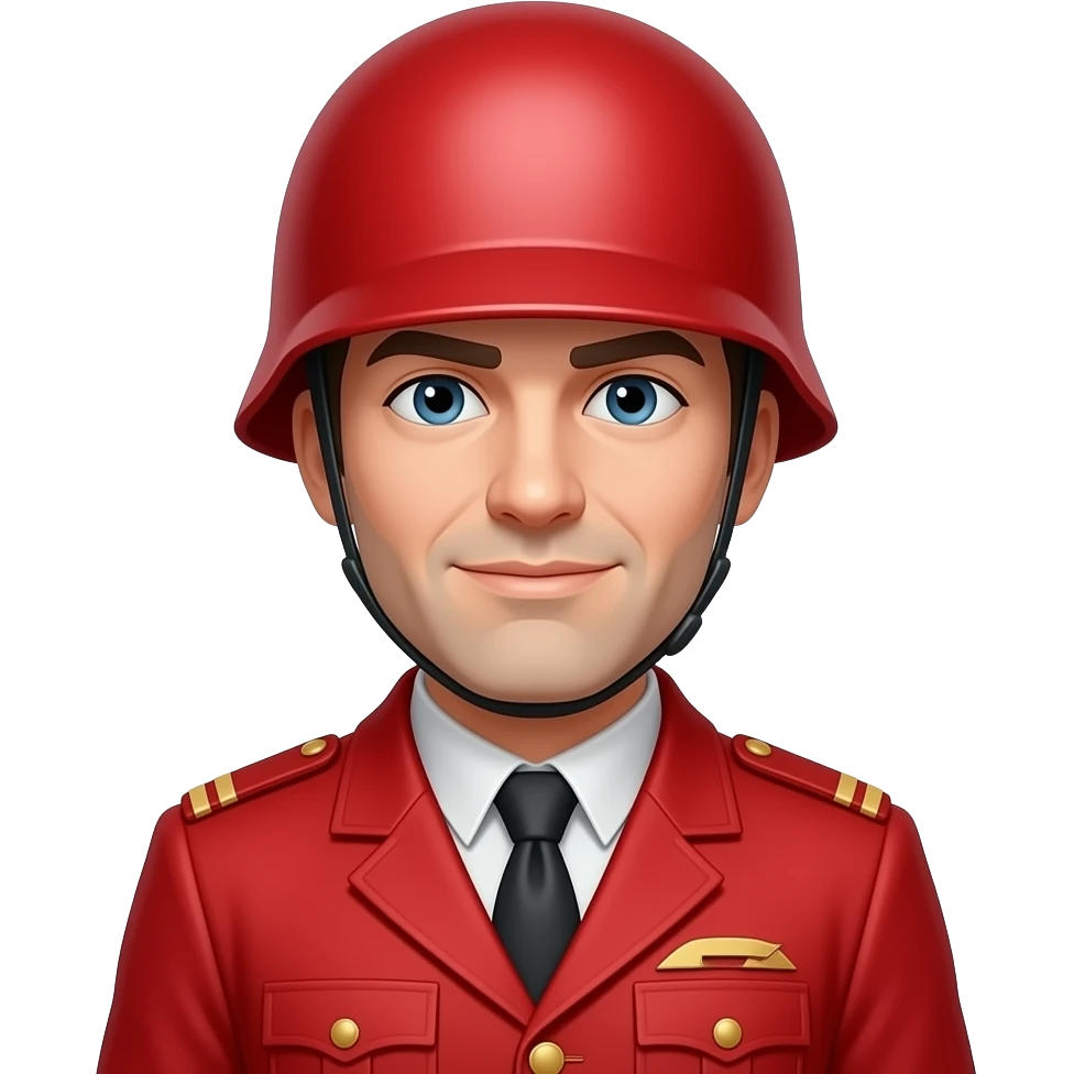 A RED Soldier from the video game TF2 emoji
