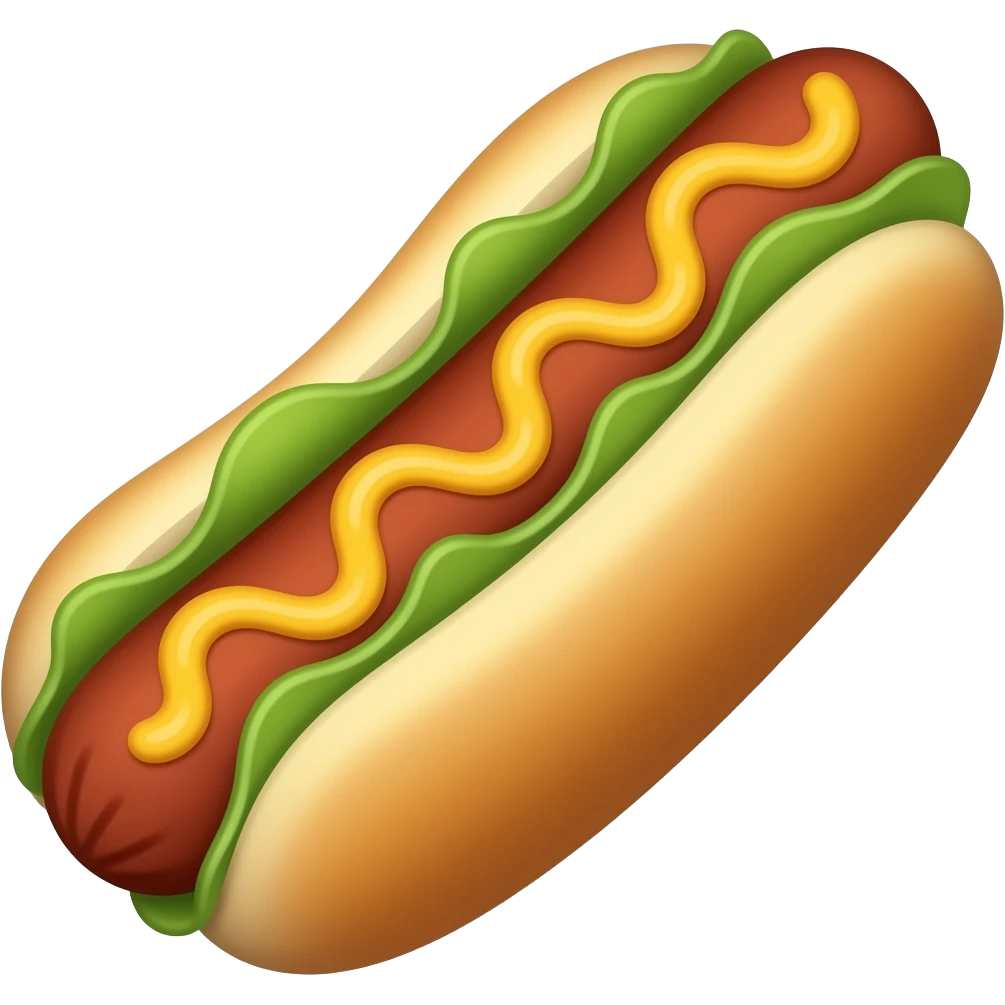 hotdog at turn emoji