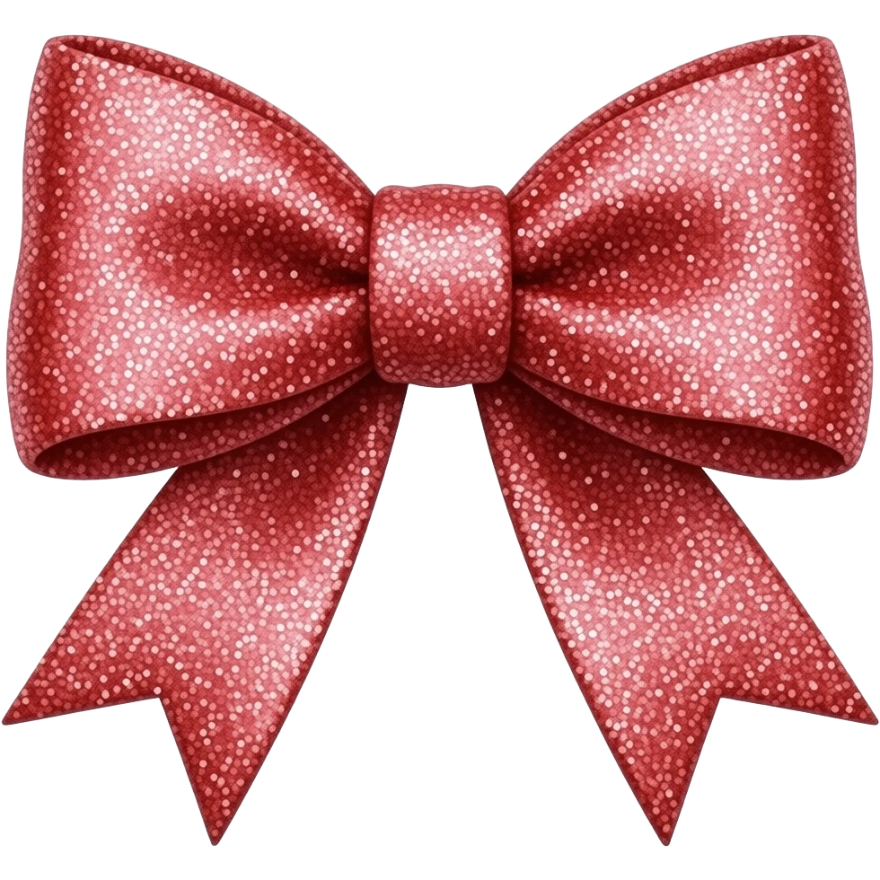glitter bow emoji