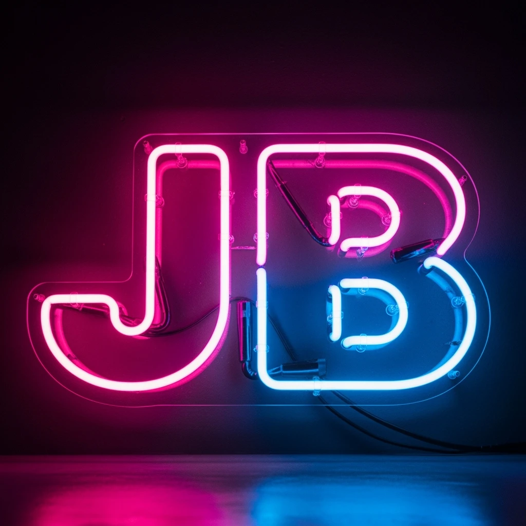 Сделай буквы JB как на картинках emoji
