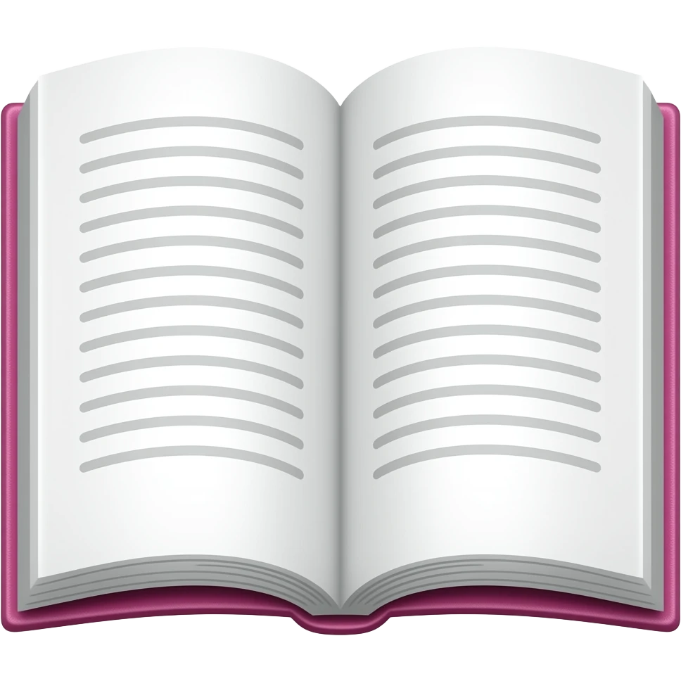 opened book pink emoji