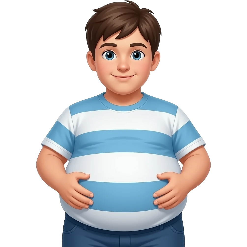 Zrób chłopak 13 latek bardzo ogromnym brzuchem emoji