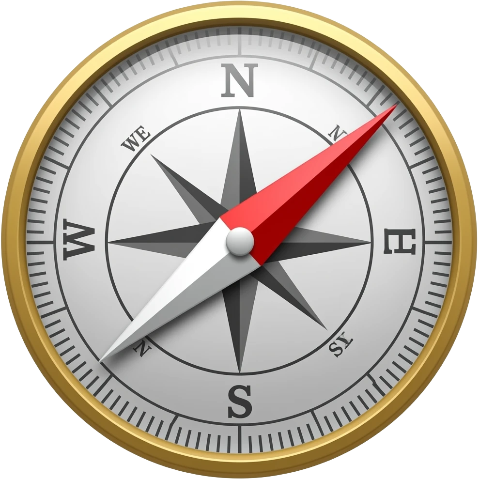 North direction emoji