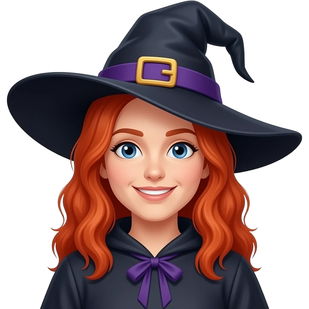 red hair male witch emoji