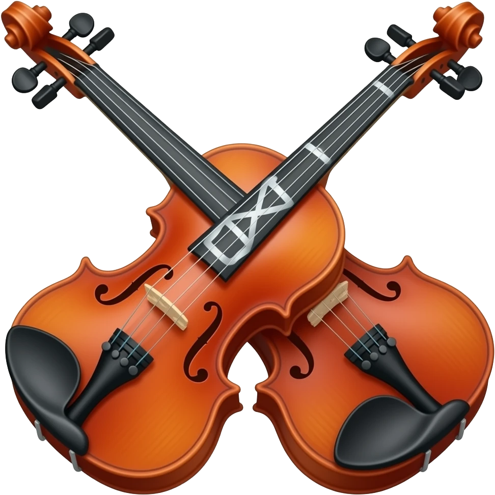 Red zeta violin emoji