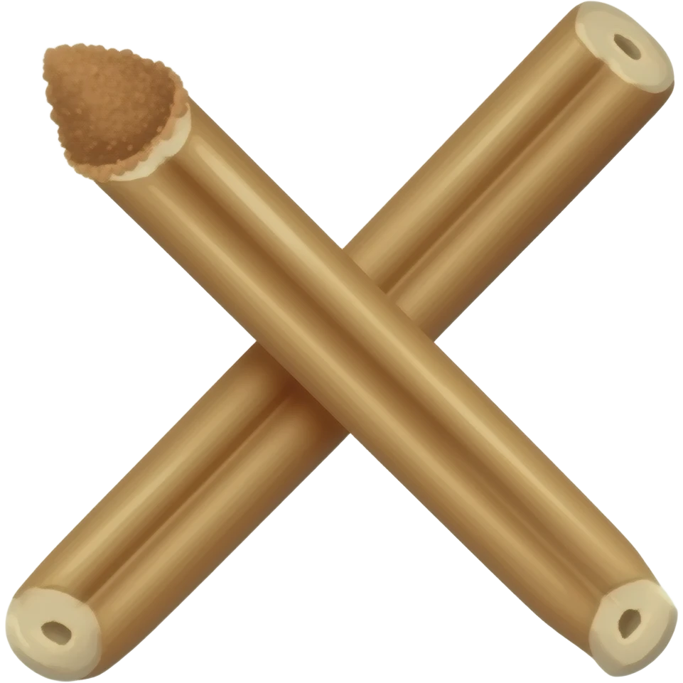 My emoji for licorice power line for small wooden stick brown powder emoji