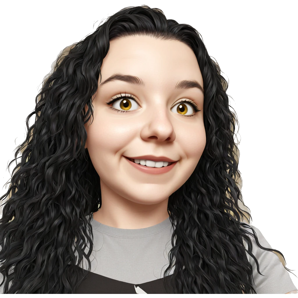 smiling girl with black hair emoji
