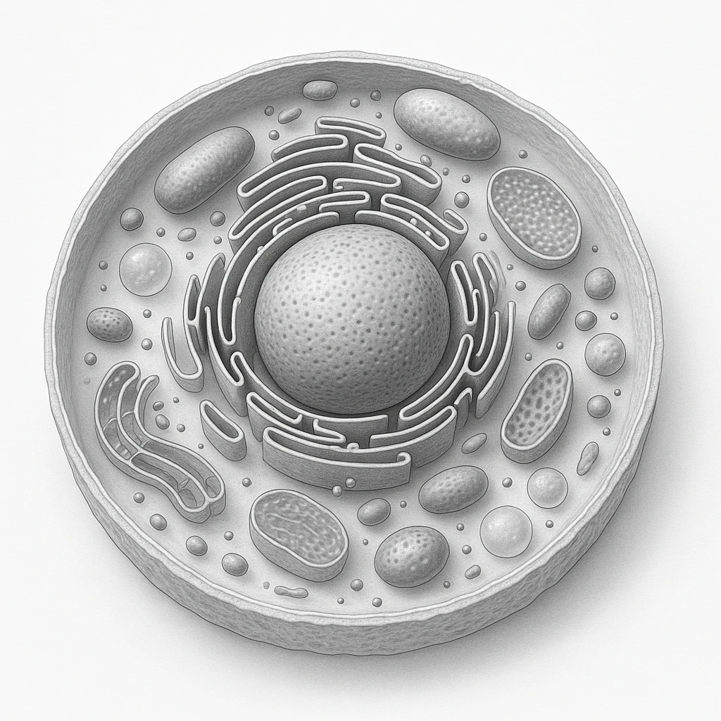 A highly detailed, scientifically accurate of a biological topics, on a white background, ultra-realistic 3D illustration.  The style should be clean lab-textbook style with subtle shadows and depth. Microscope-like precision, no artistic stylization. emoji