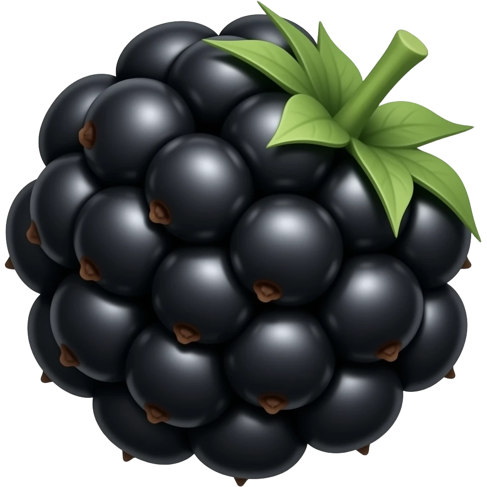 Black berries emoji