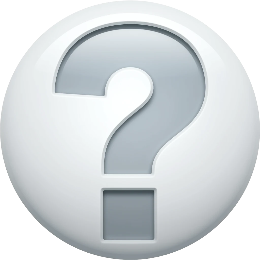 Question mark connected emoji