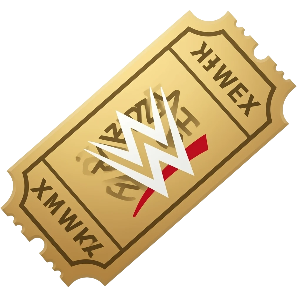 Azme un tiket de la wwe. emoji