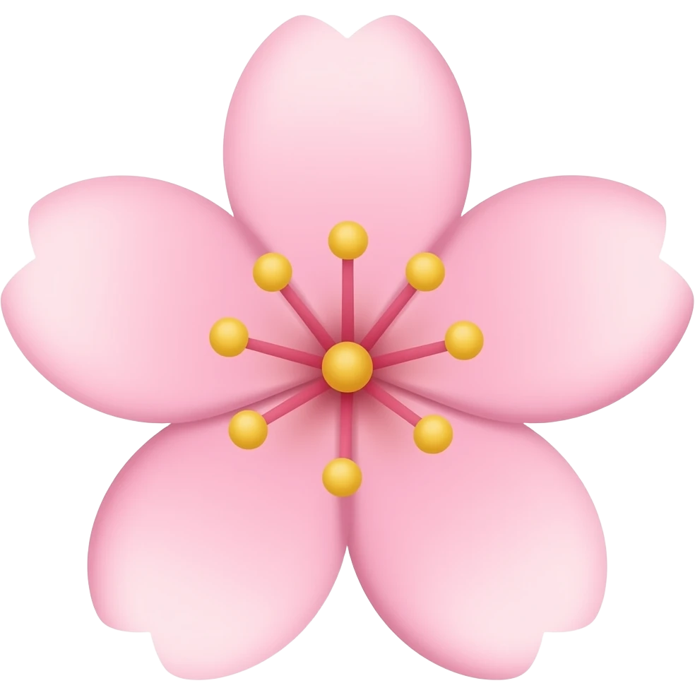 Sakura flower pastel pink emoji