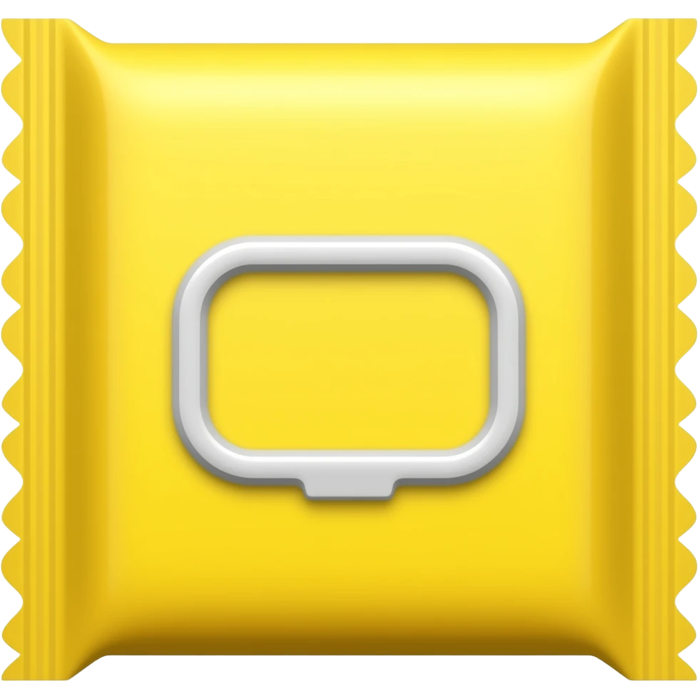 YELLOW WIPES PACKAGING emoji