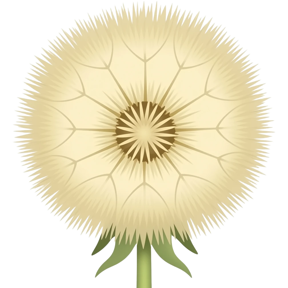 A cute dandelion emoji