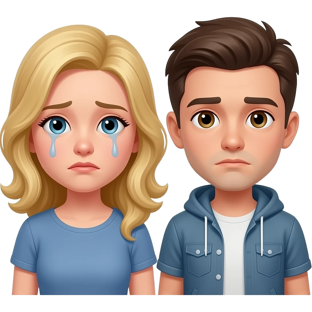 amigos tristes emoji
