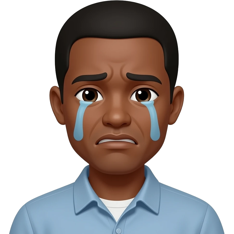 Black whining emoji emoji