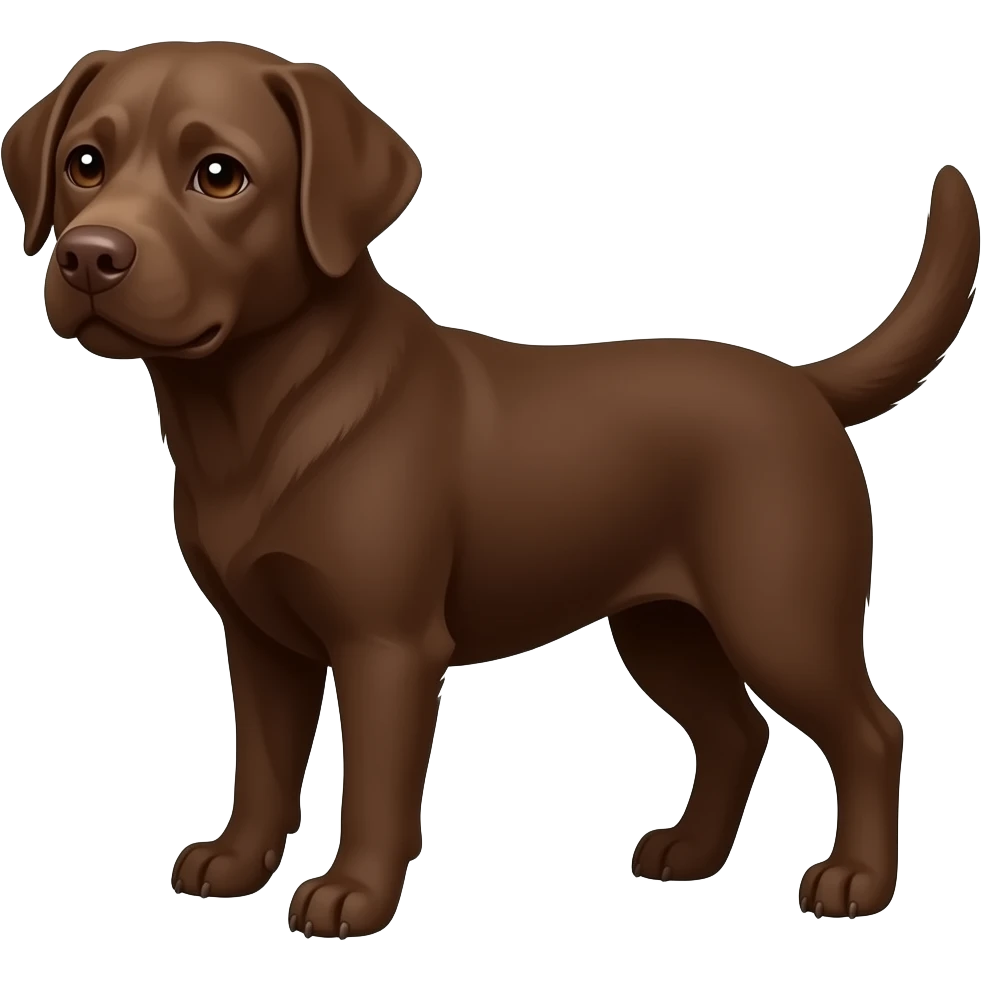 chocolate labrador emoji