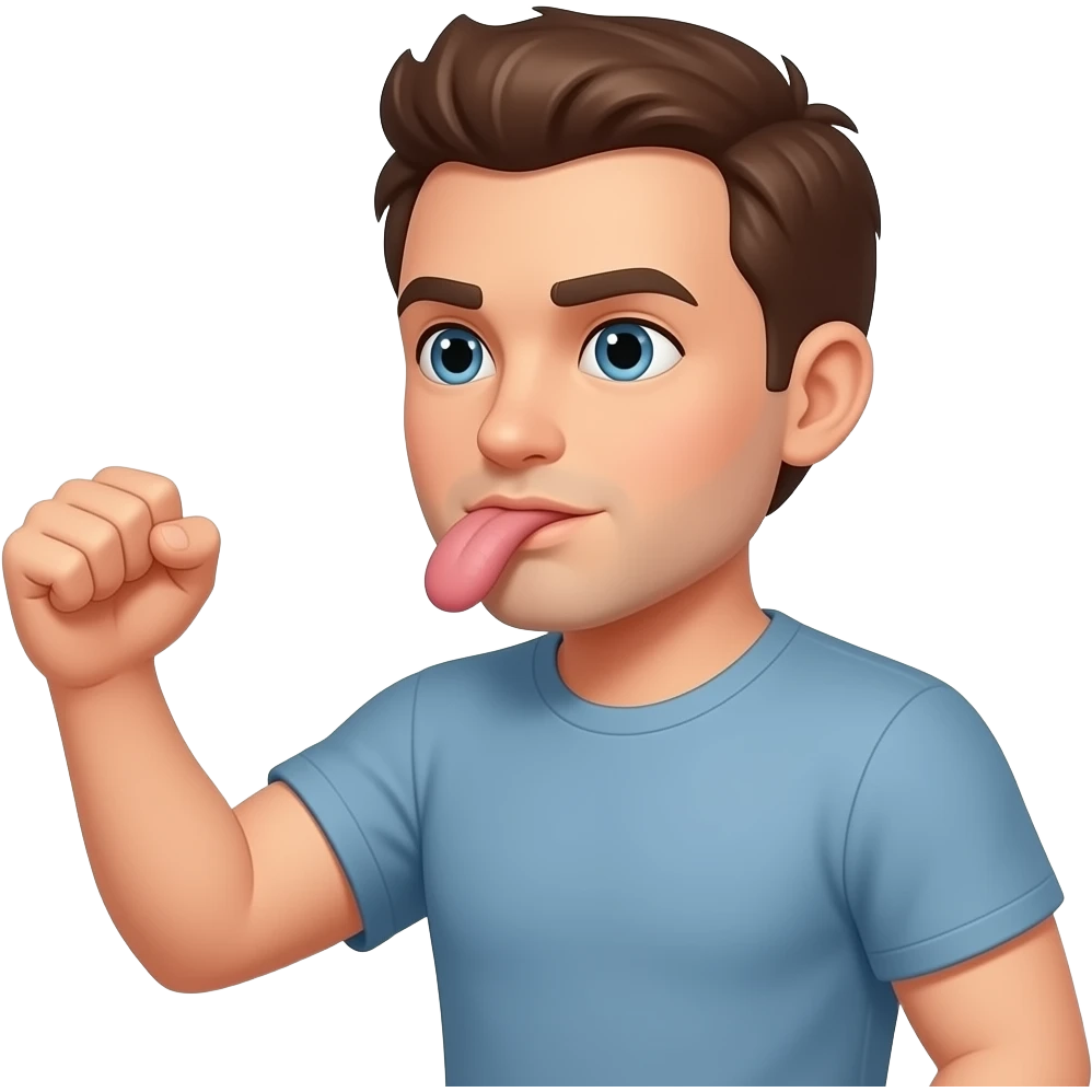 Man jerking off emoji