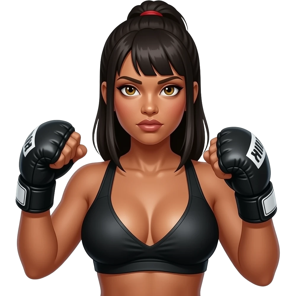 Not green tan Sexy female, Muay thai monster Boobs More monster not green emoji