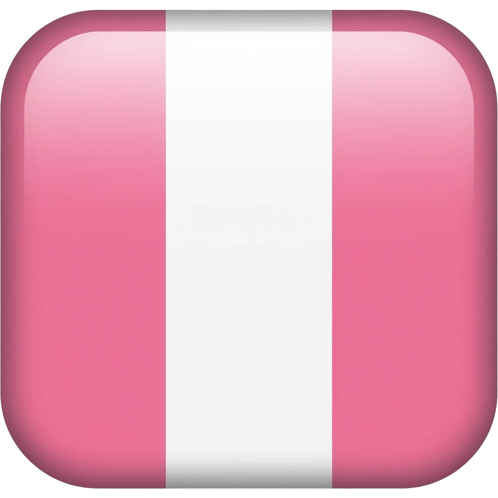 un drapeau avec deux bande verticales rose a gauche et a droite et blanche au milieu emoji