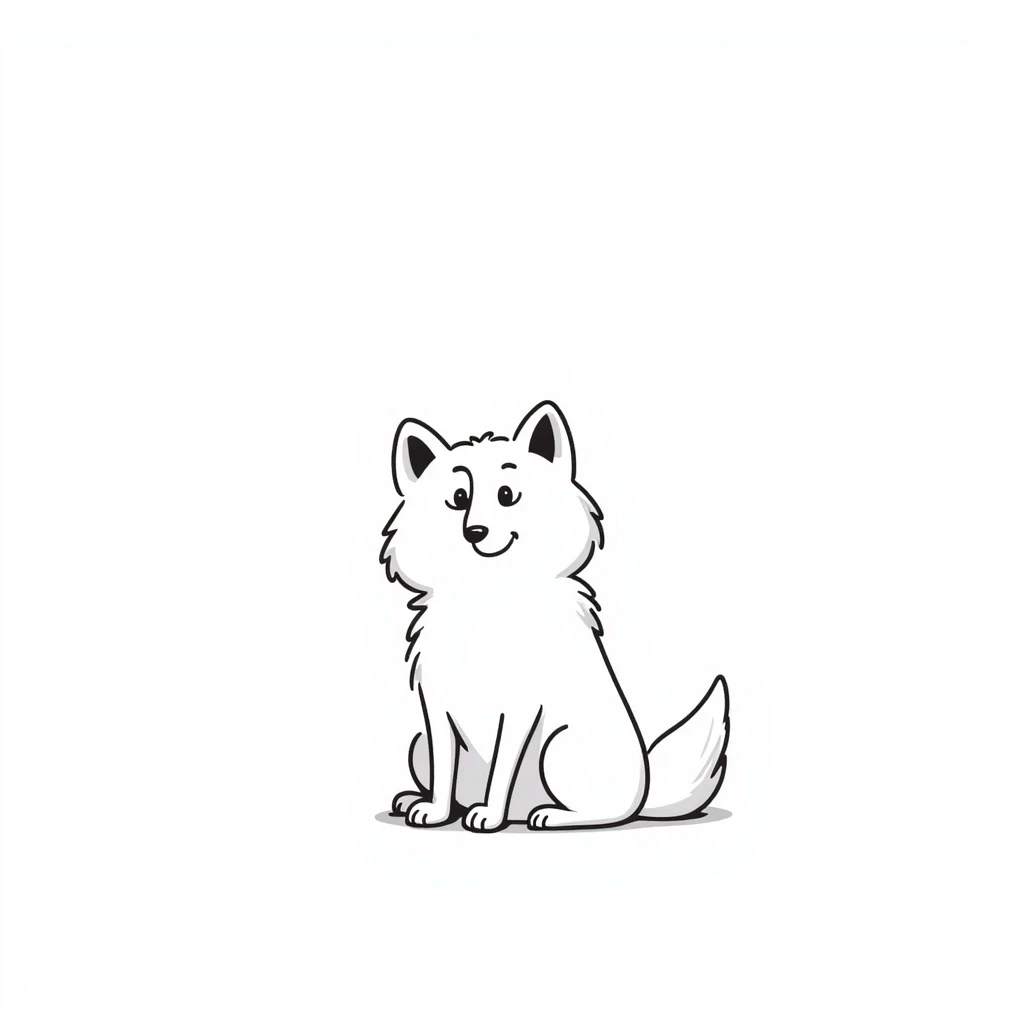 Arctic fox emoji