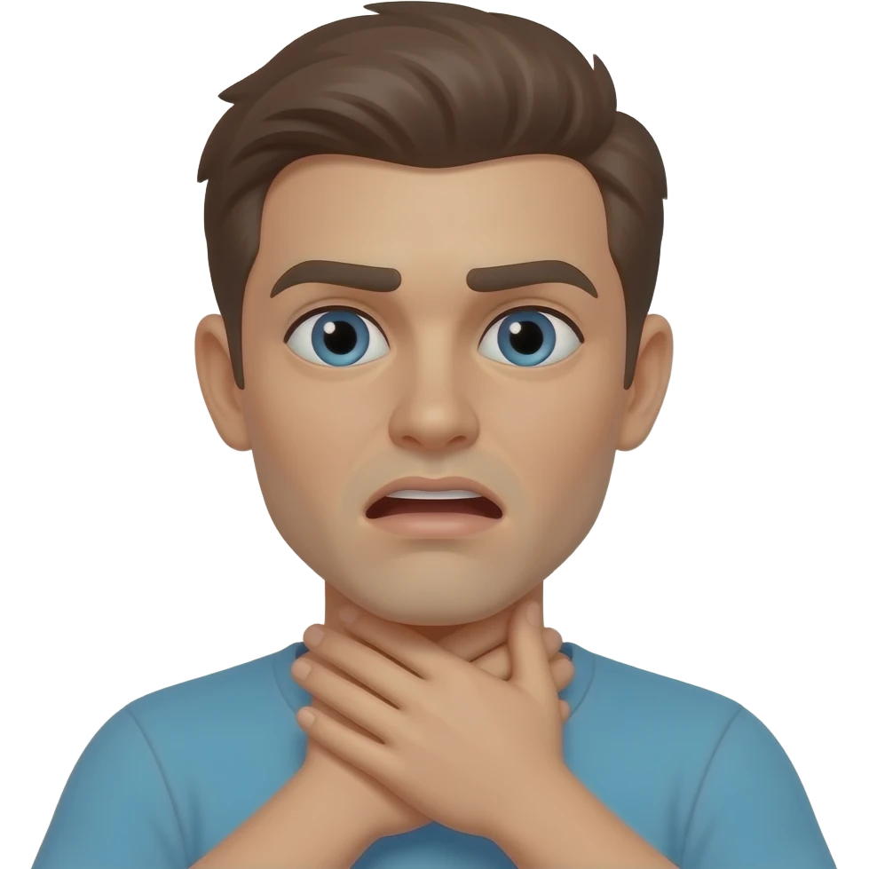 emoji choking itself out emoji