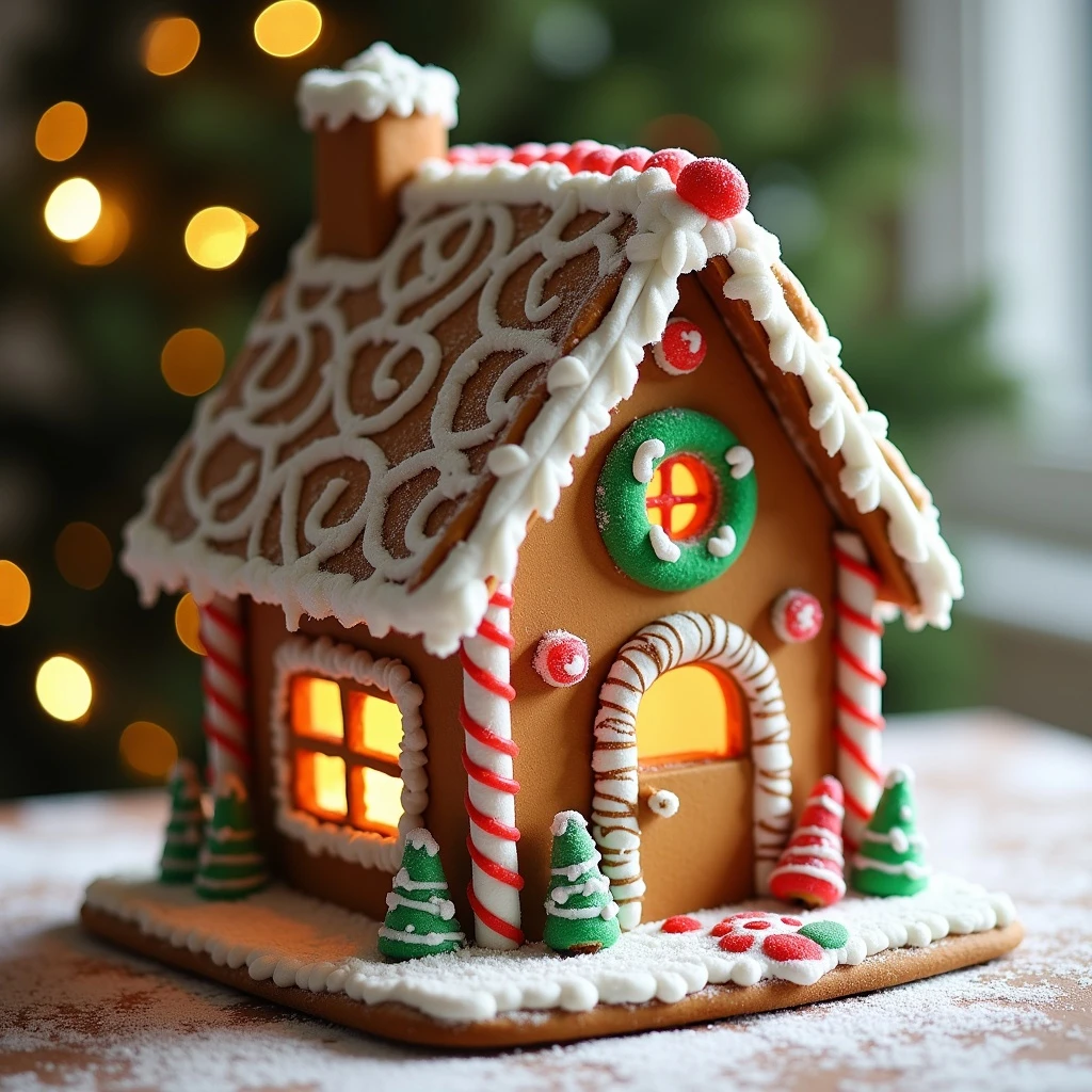 gingerbread house emoji