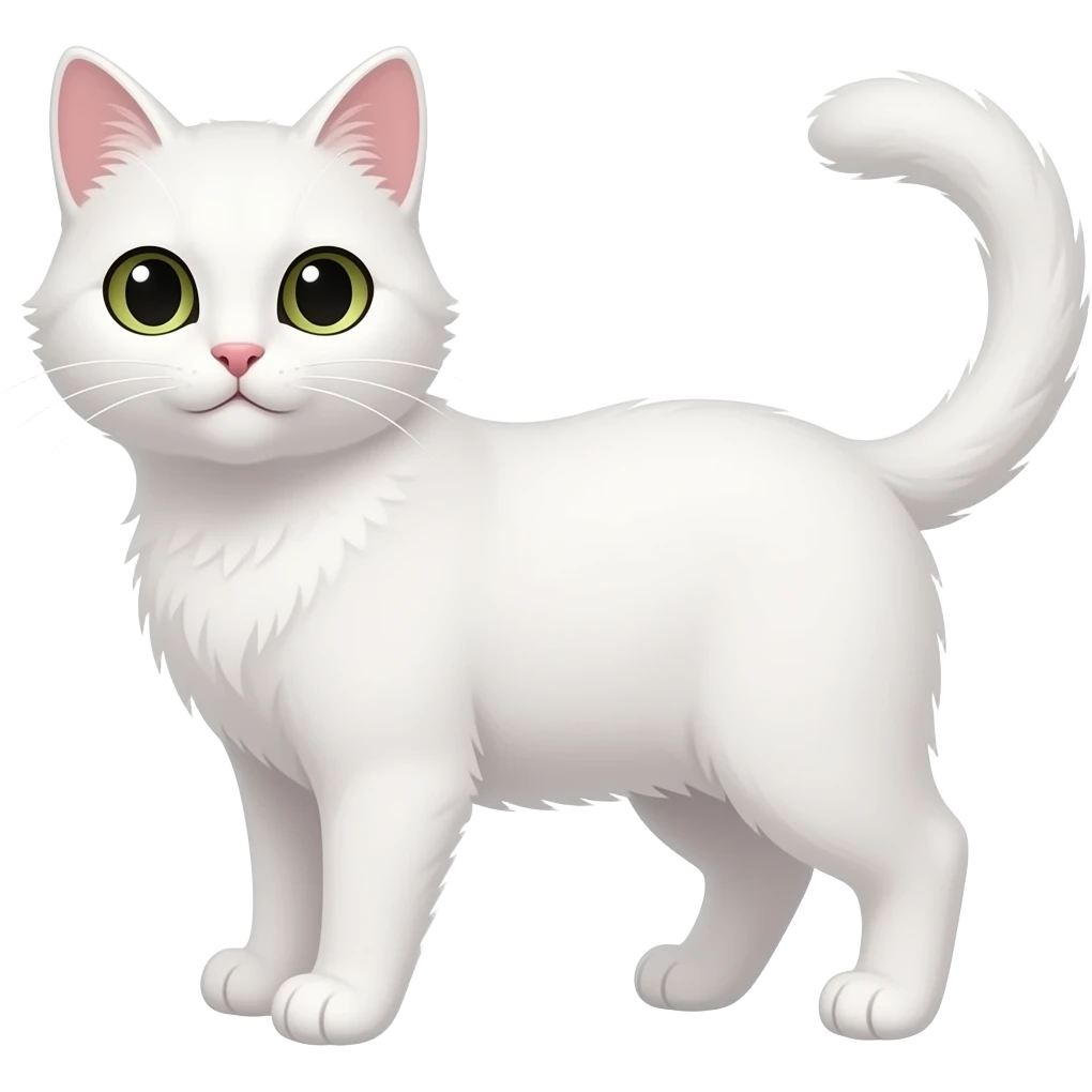 Gato branco emoji