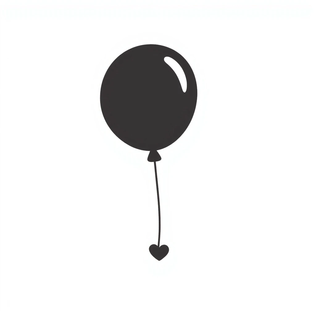 balloon hand-drawn doodle style emoji