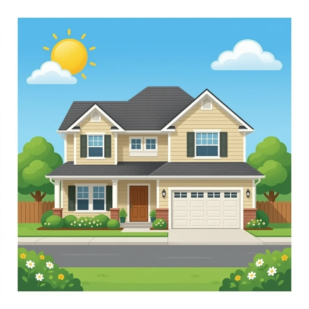House with garage emoji
