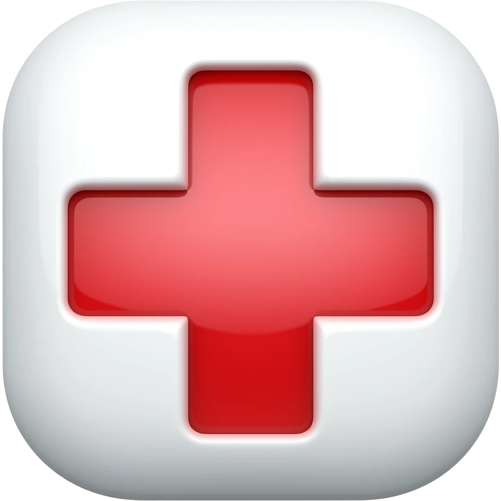 documento de seguro de salud con una cruz roja emoji