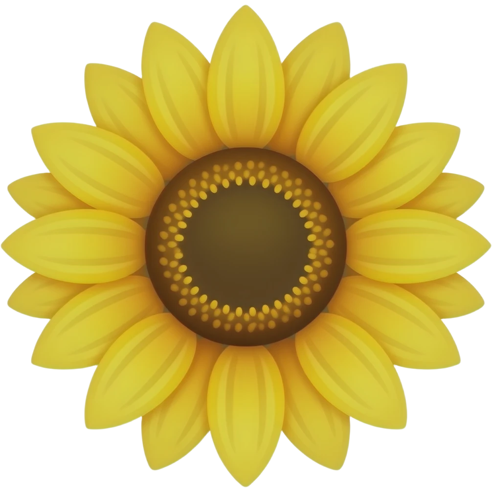 sunflower simple emoji