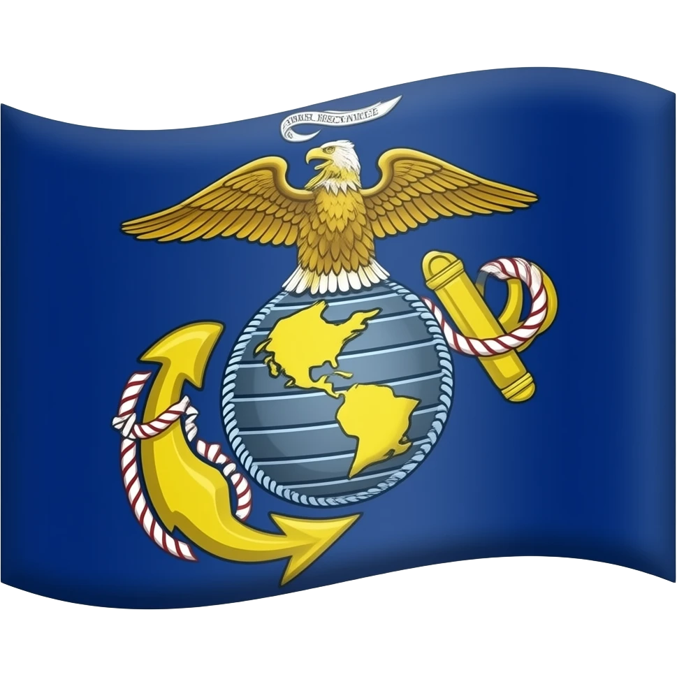Usmc flag gold blue emoji