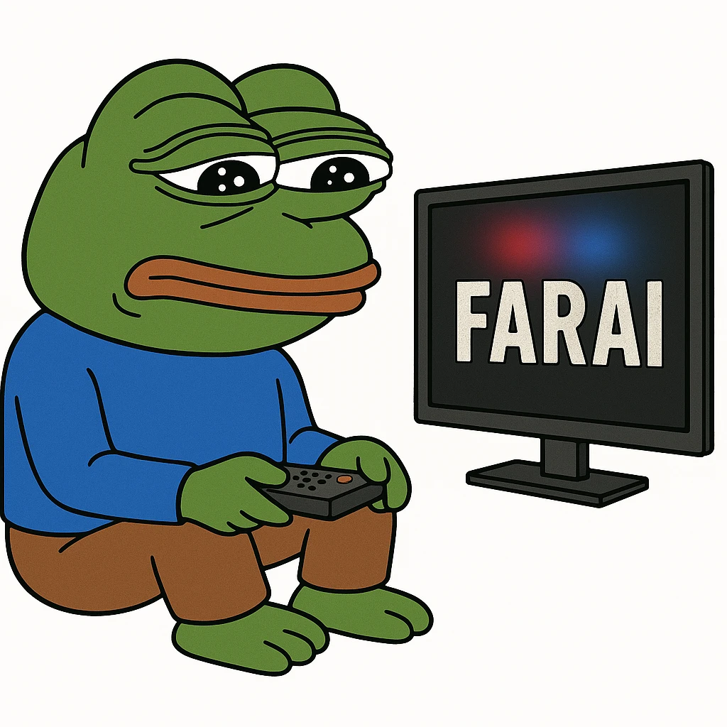 sukurk kad žiuri Farus 3D baltu fonu emoji