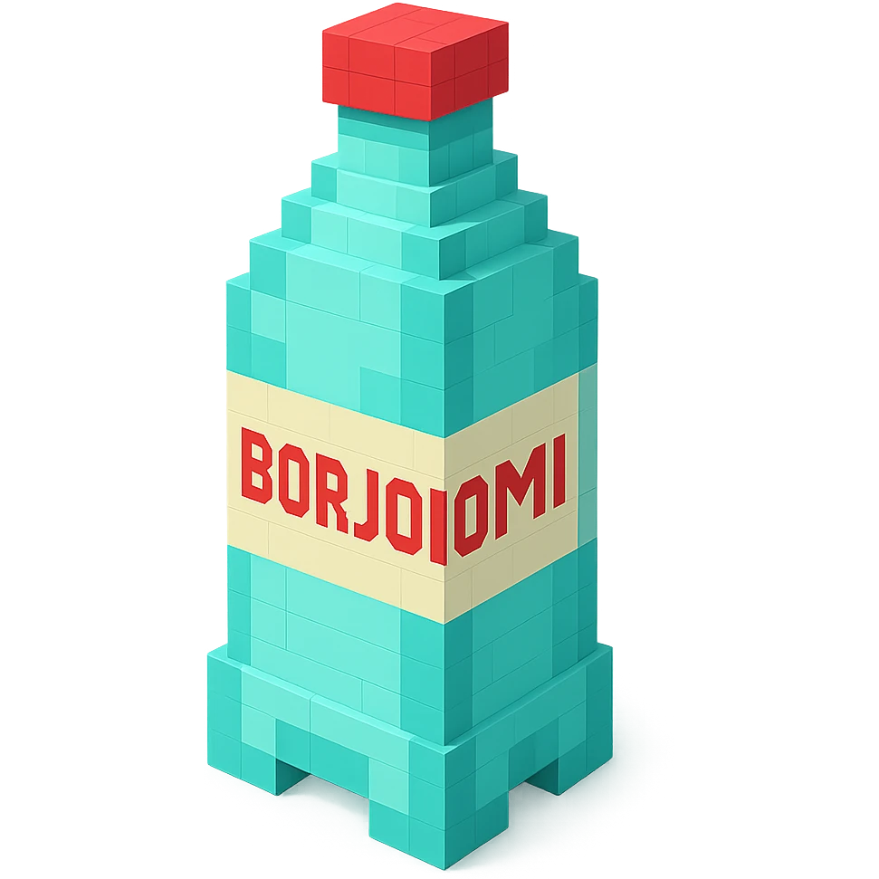 бутылка borjomi, no background emoji