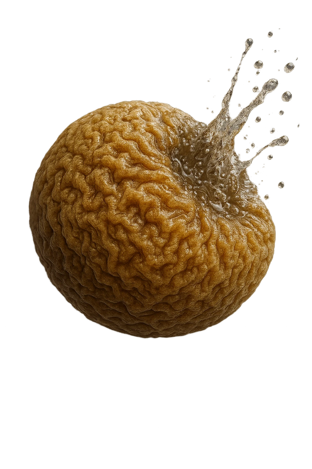 cellula di glicogeno in italiano che si svuota di acqua, iperrealistica 4k emoji
