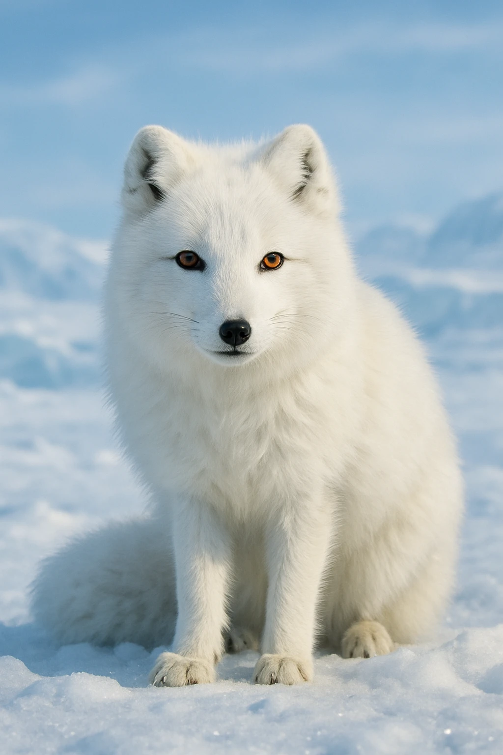 Arctic fox emoji