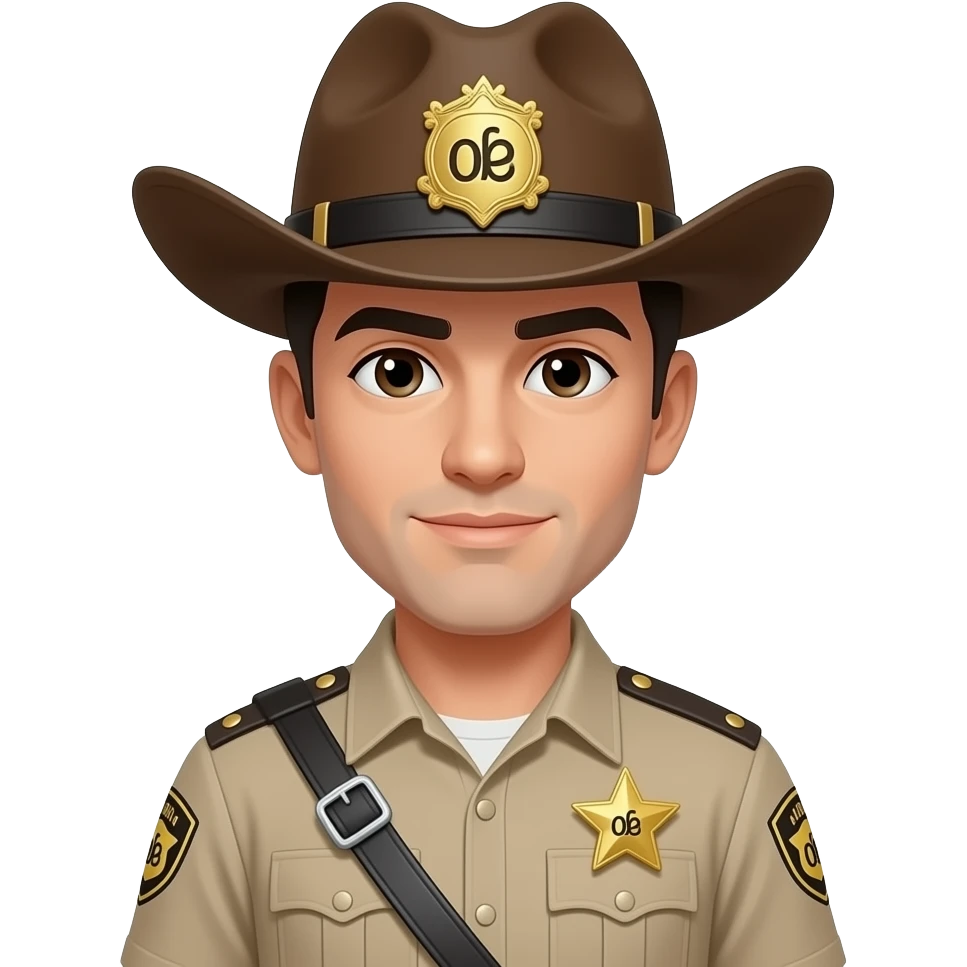 Do this but in a sheriff costume emoji