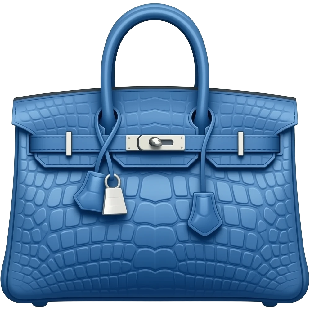 blue hermes bag emoji