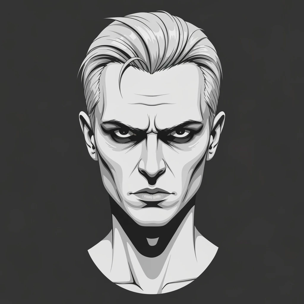 scary profile picture, minimal, expressive, variation 4 emoji