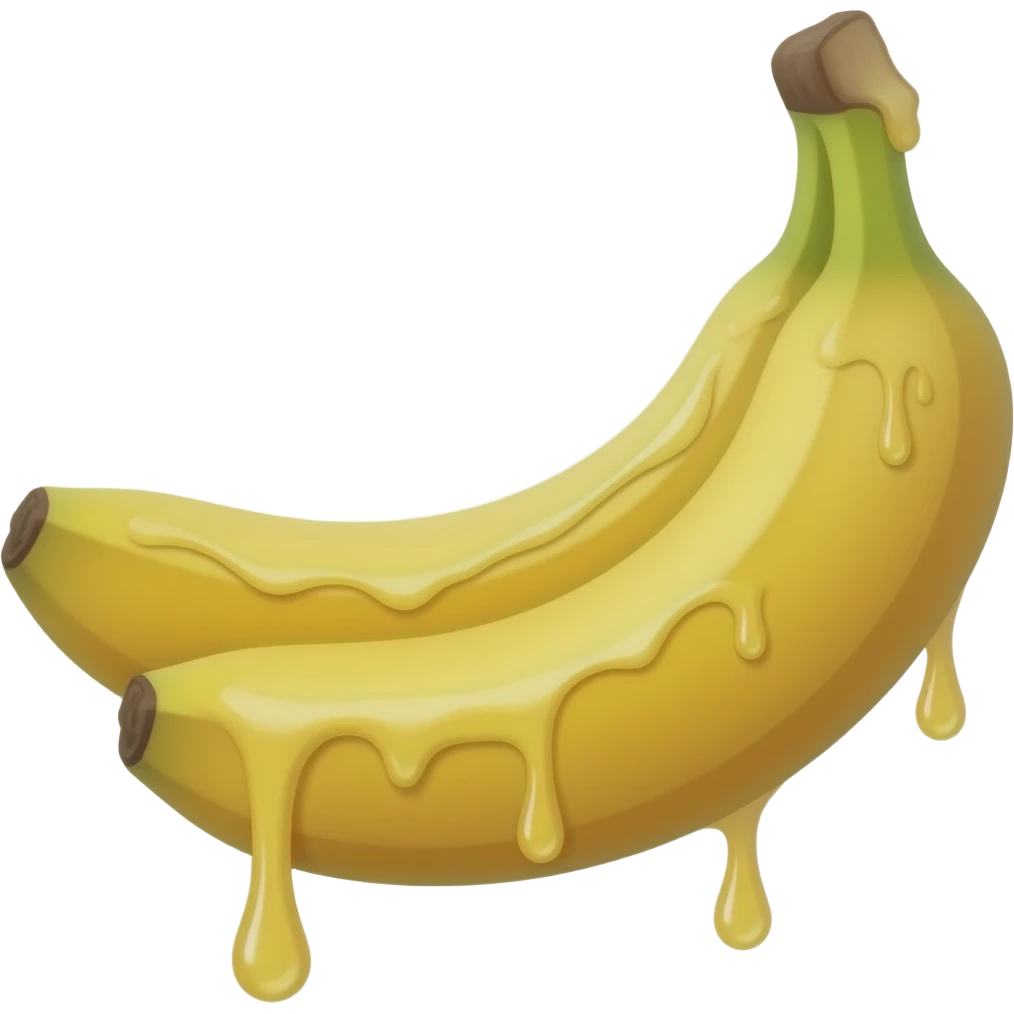 Dripping banana emoji