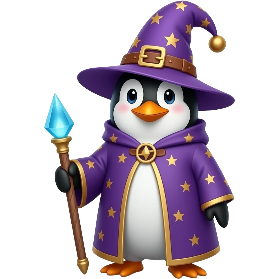 Penguin Wizard emoji