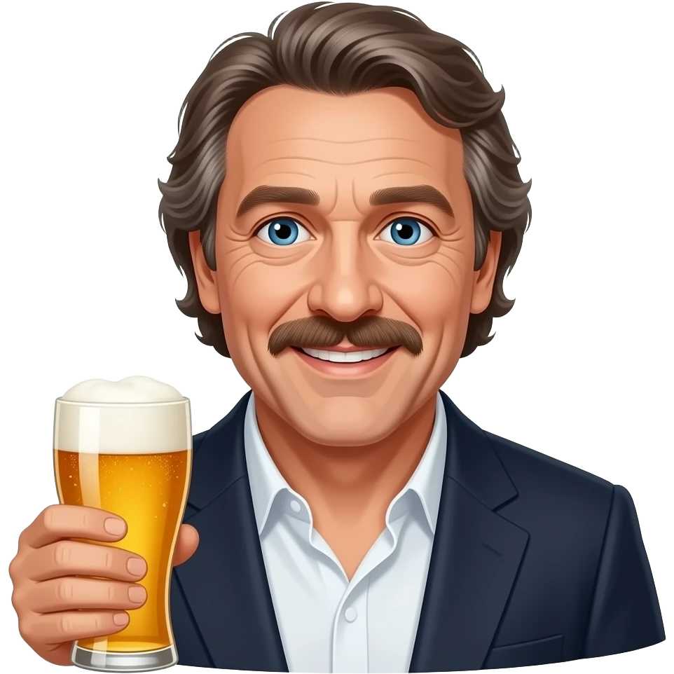 gerard-depardieu with a beer emoji