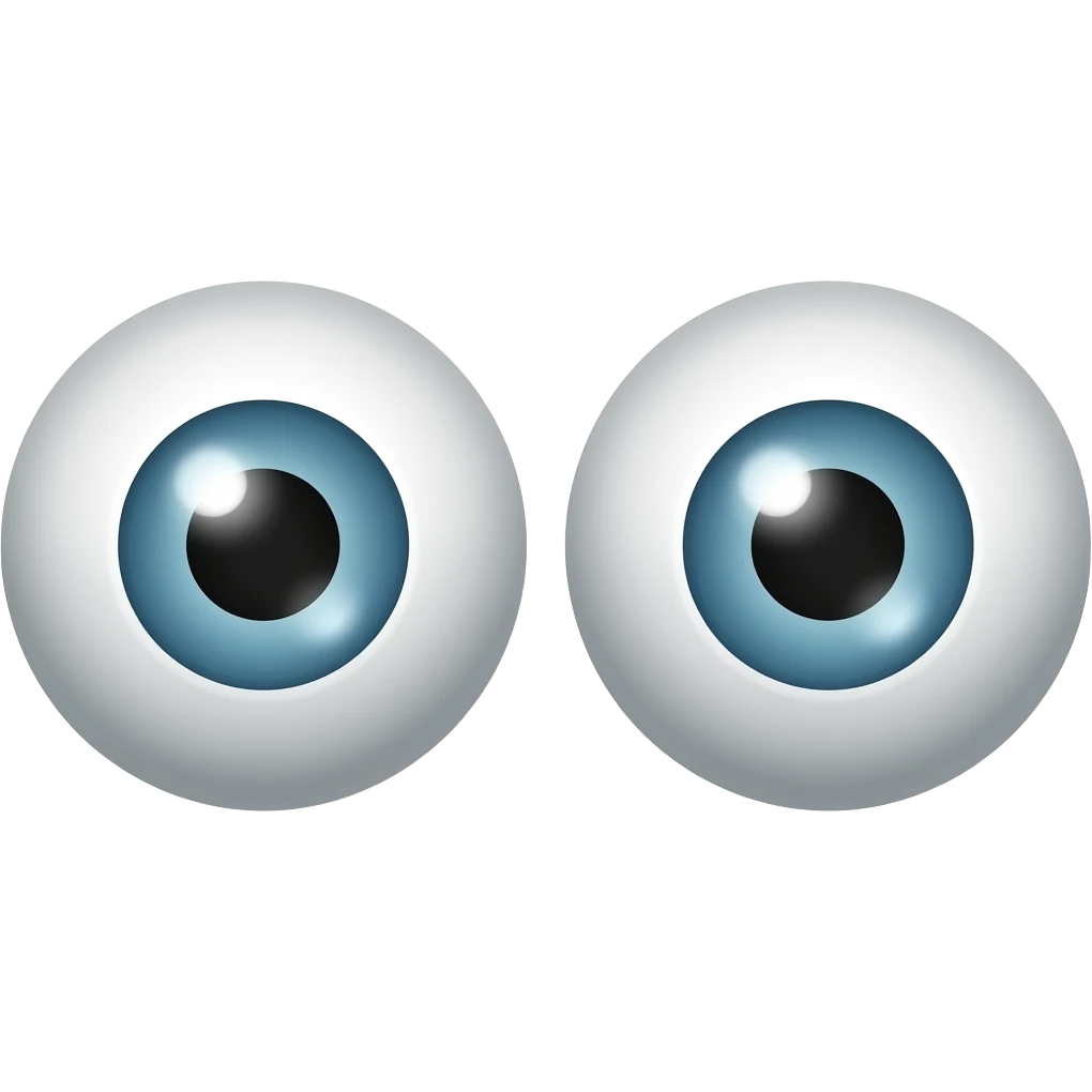 Eyeballs looking emoji