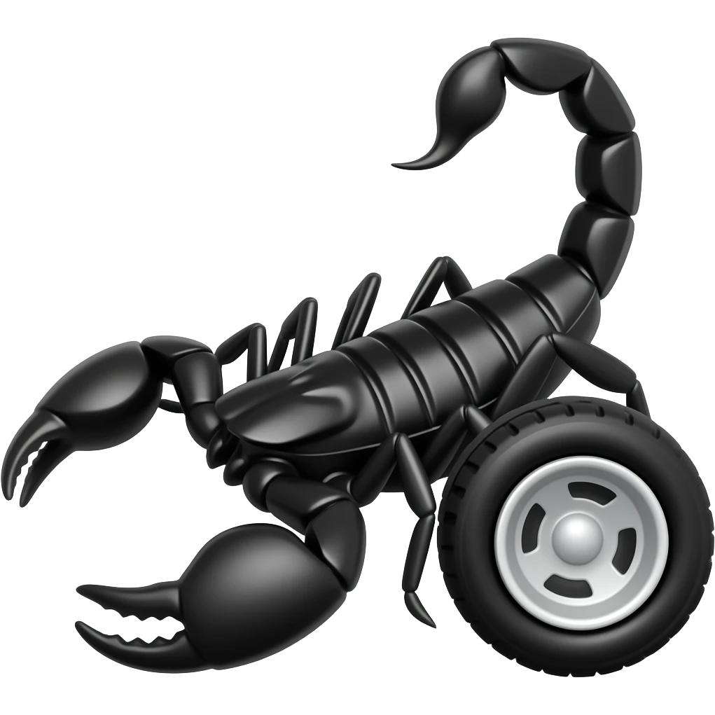 Full black scorpio car emoji emoji
