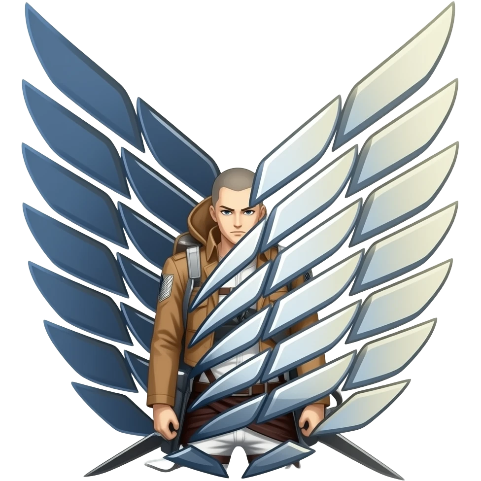 Attack on titan wings of freedom emoji