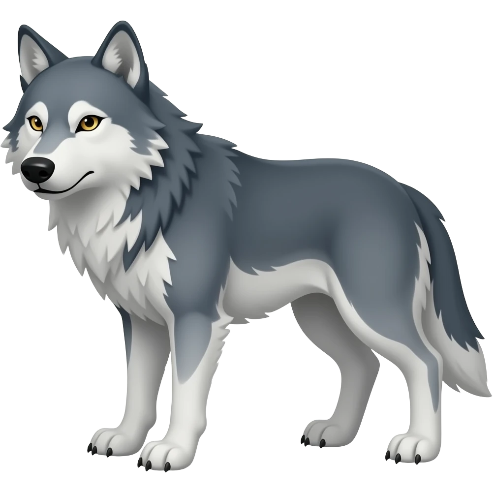 Make  wolf emoji  Ike silent but look like dangerous emoji