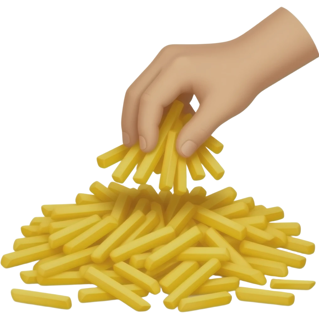 remove French fries emoji