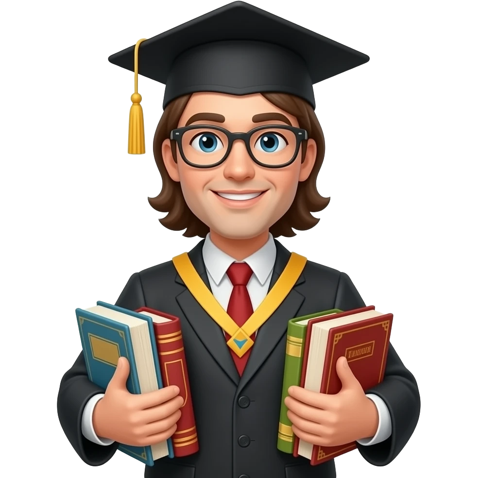 create a scholer that takes books emoji