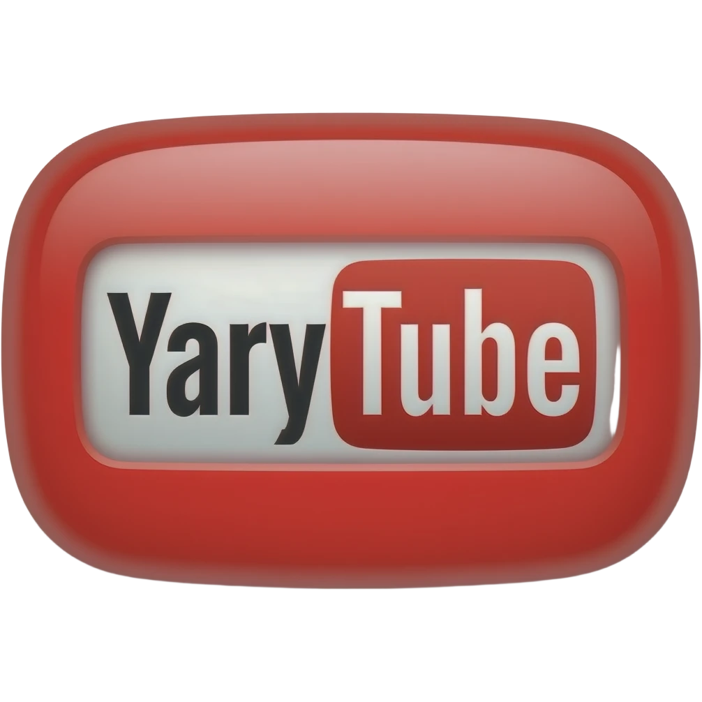 youtube logo, but there is BaryWood emoji